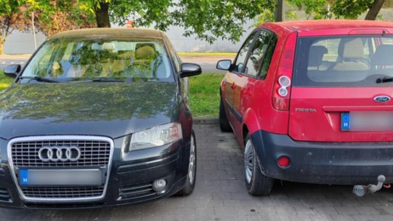 Így parkoltok ti: ugorj be, barátom, ahogy sikerül! A LIDL-nél kicsit feszültté vált a helyzet.