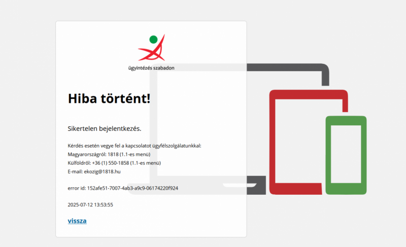 Újra megállt a központi ügyintézés folyamata.